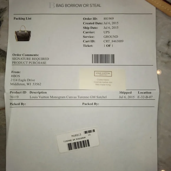 Louis Vuitton authentic Monogram Canvas Turenne GM  Satchel ❤️‍🔥 - Picture 4 of 16